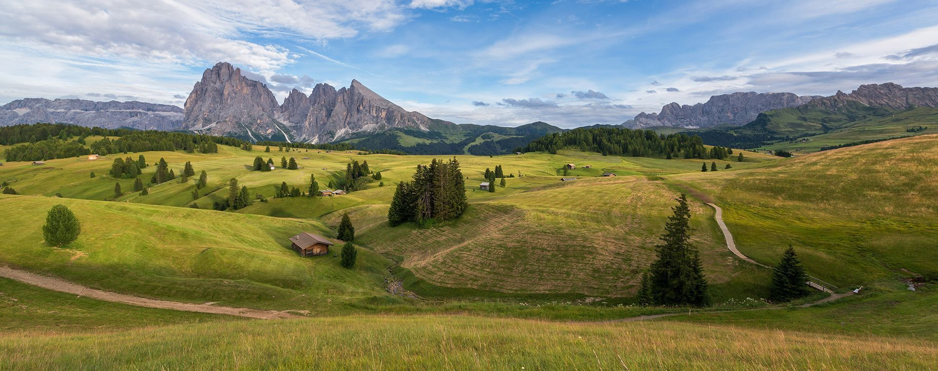 Alpages de l'Alpe di Siusi - Dolomites - Italie