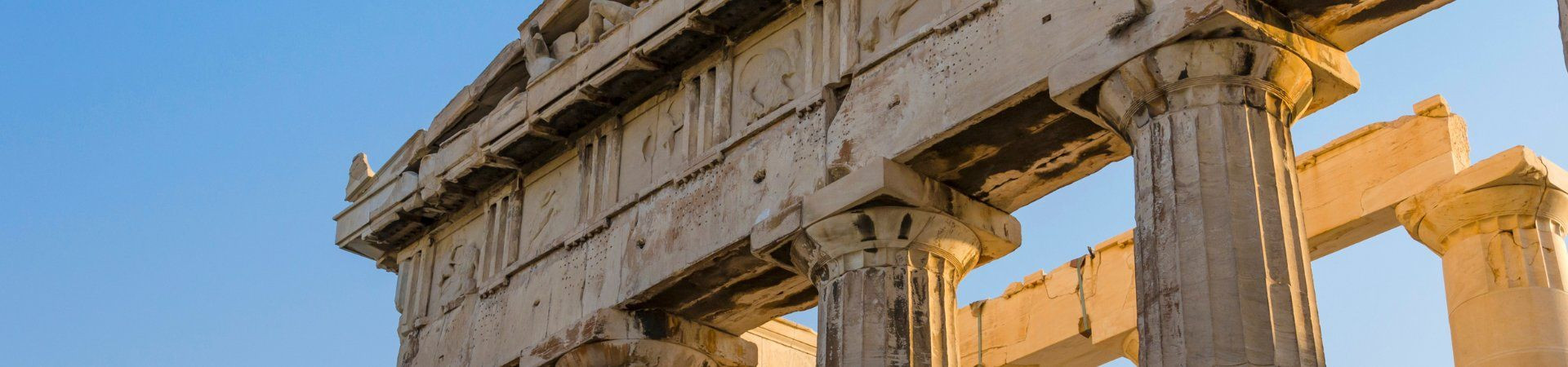 Colonnes antiques du Parthénon - Acropole - Grèce