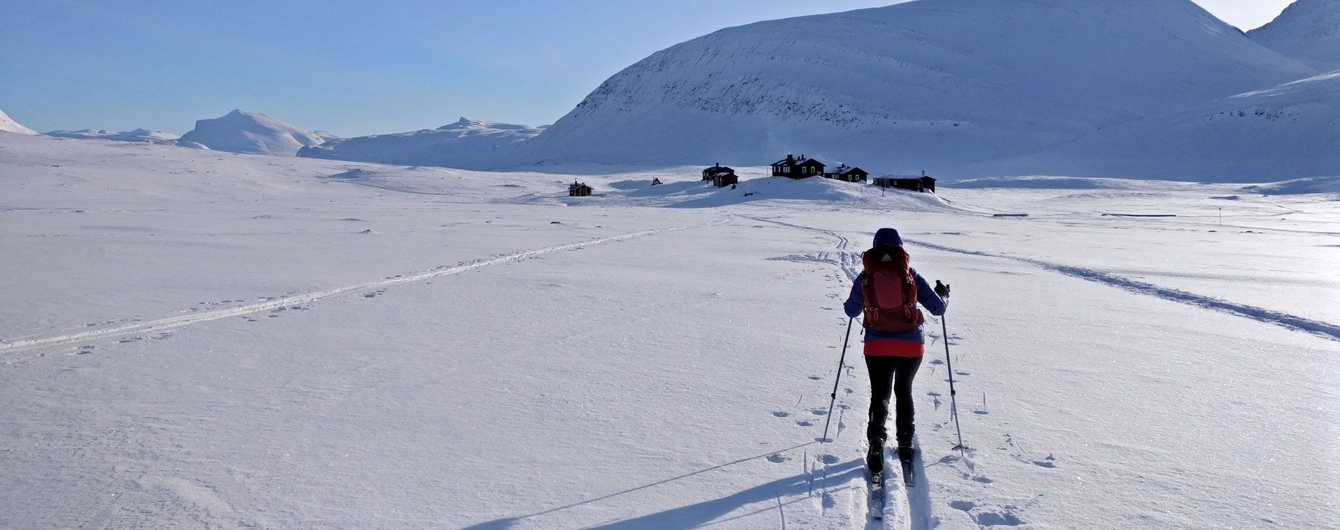Arrivée au refuge de la Piste Royale - Laponie - Suède