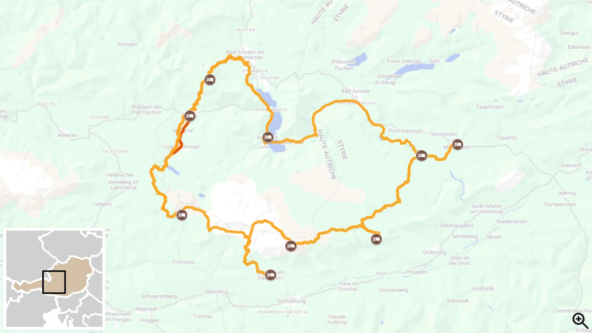 Vélo au bord des lacs du Salzkammergut - Autriche