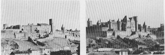 Carcassonne avant viollet le duc par panouillé