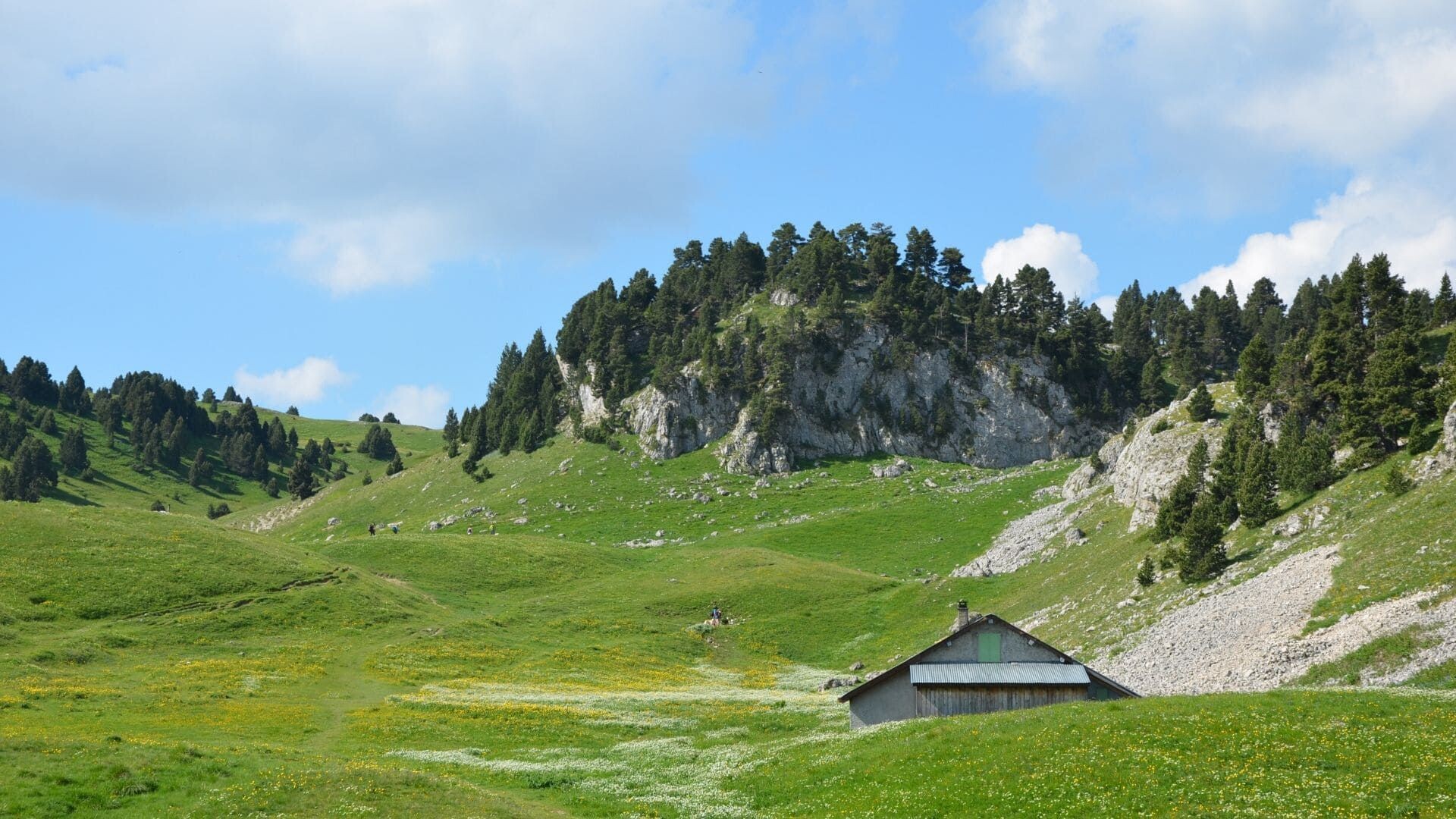 © Quentin Vanaker Bergerie des Chaumailloux dans les alpages - Vercors - France