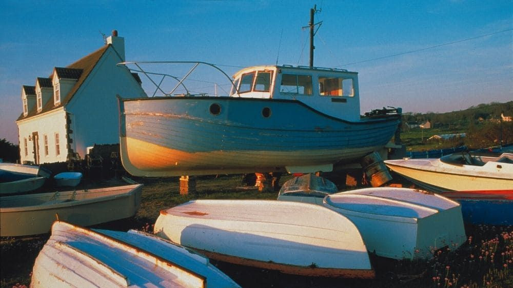 Bateaux à marée basse - Îles Anglo-Normandes