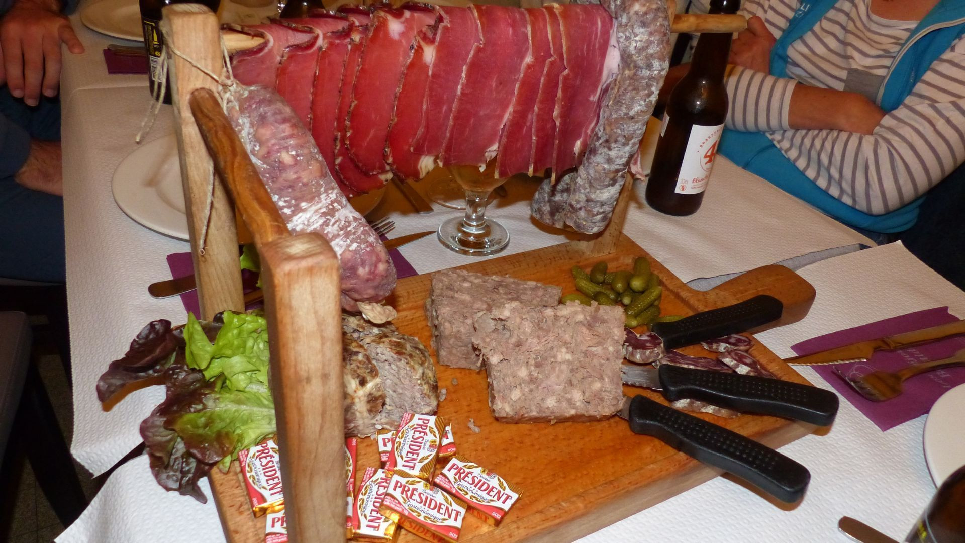 Plateau de charcuterie - Chemin de Saint-Jacques - France