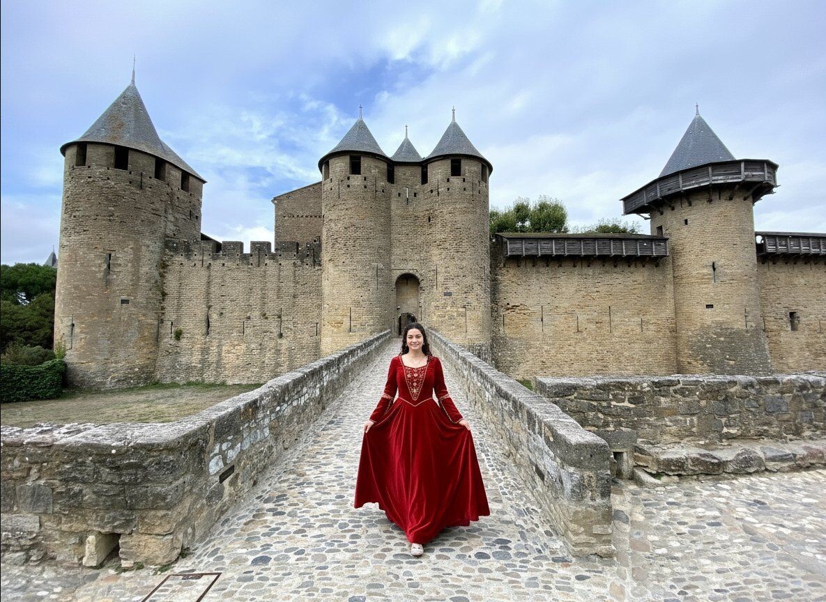 Château Comtal de la cité médiévale de Carcassonne - France