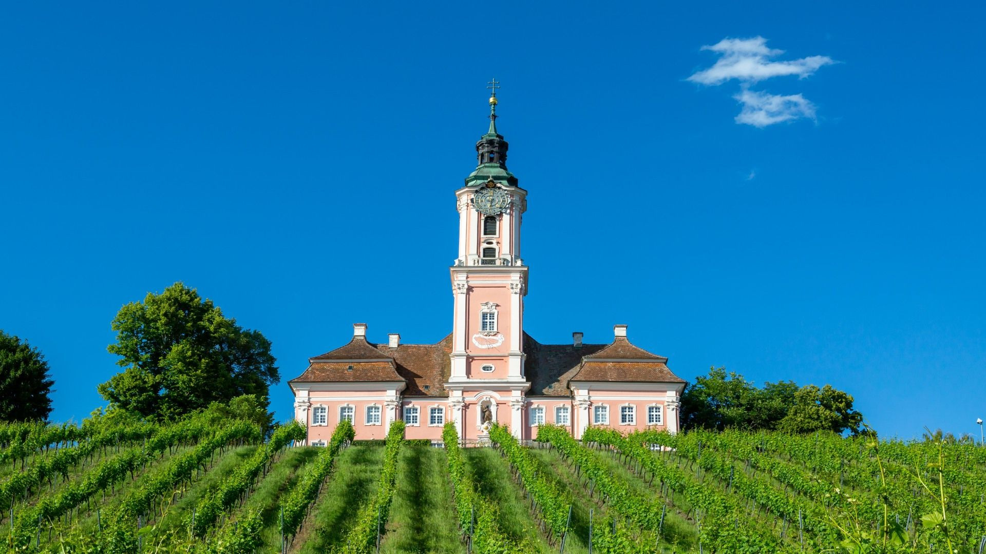 Basilique de Birnau au-dessus des vignes - Lac de Constance, Allemagne