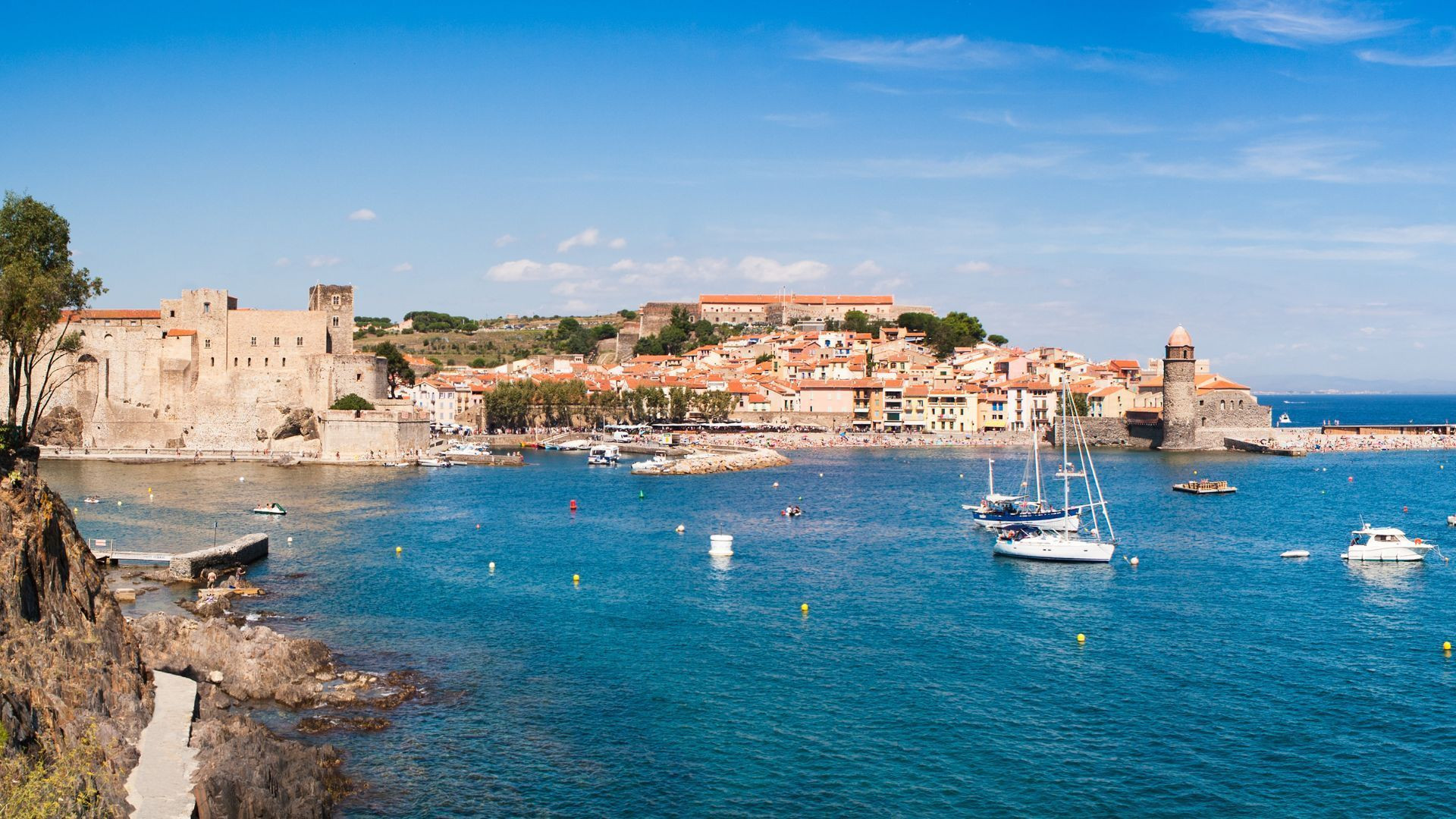 Baie de Collioure et château royal - Côte Vermeille - France
