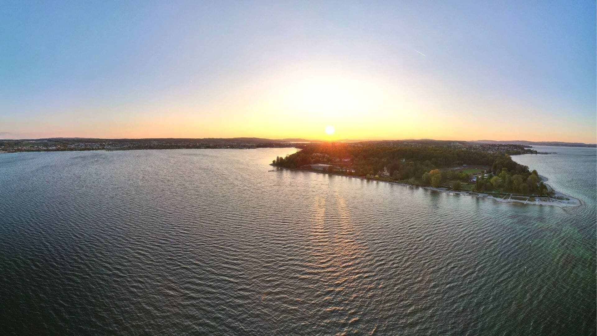 sunset at constance c david praire