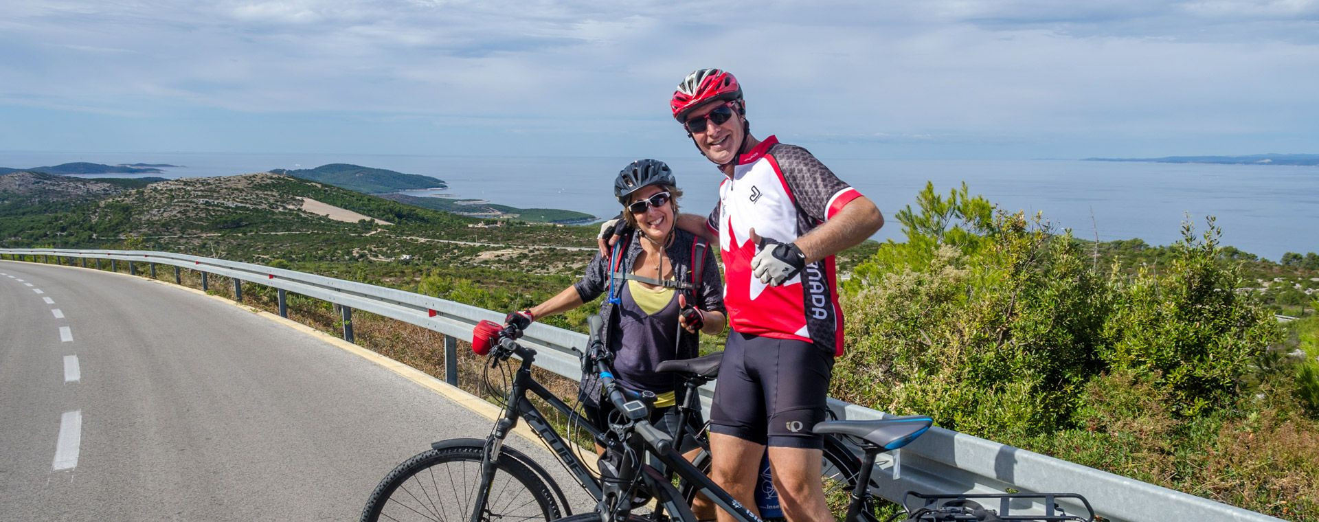 Couple Cyclistes Dalmatie - Croatie