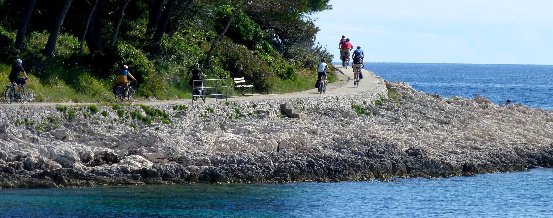 Cyclistes Bord Cote - Croatie