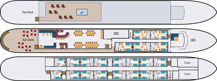 Plan du bateau Magnifique III
