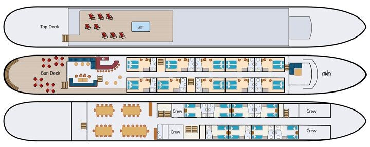 Plan du bateau Magnifique IV
