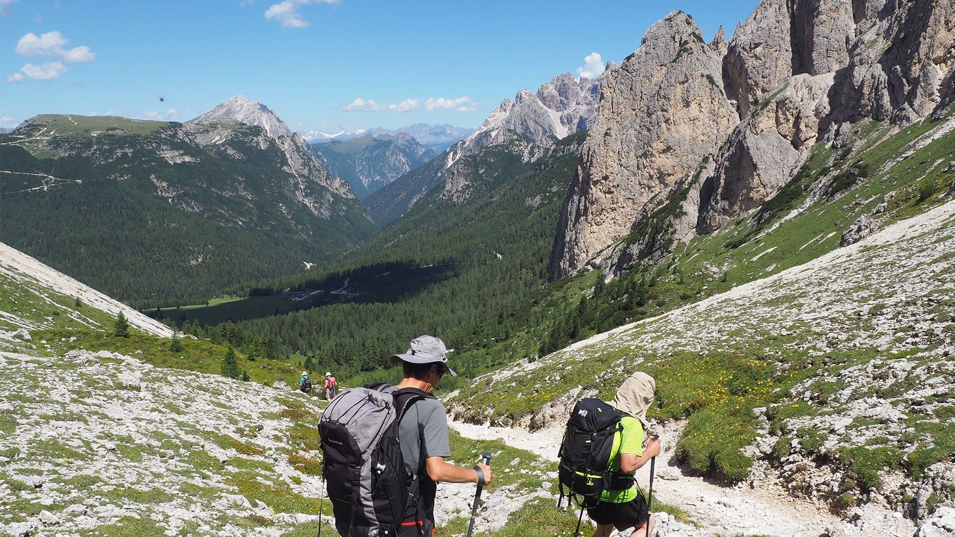 Descente du Ciadin de Rinbianco - Dolomites - Italie