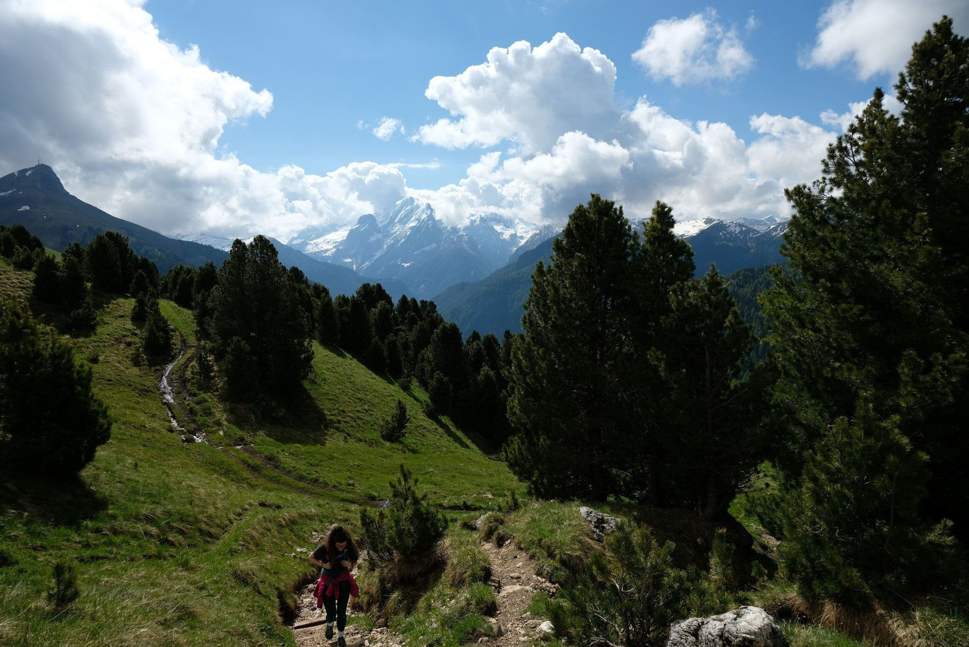 Panorama des Dolomites depuis un refuge - Italie