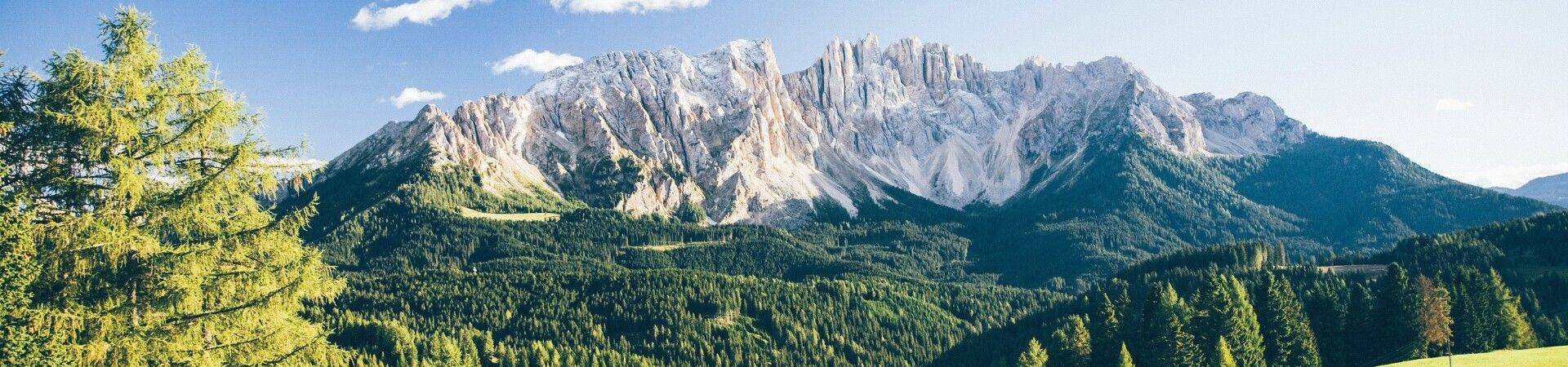 Massif des Dolomites et forêts de conifères - Tyrol - Italie