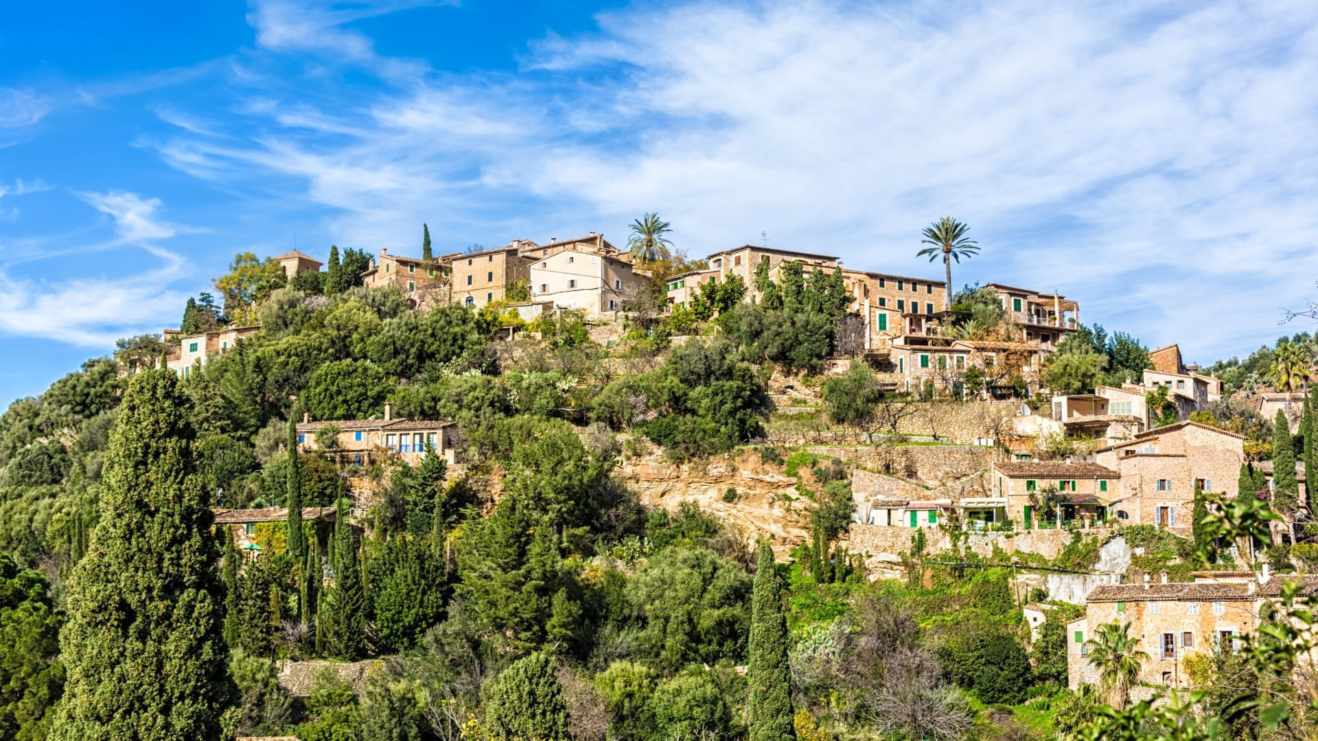 Village perché de Deià sur la côte - Majorque - Espagne