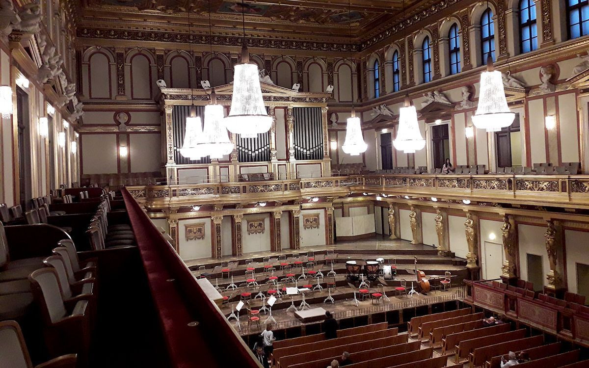 La " Goldener Saal " (salle dorée) du Musikverein, à Vienne