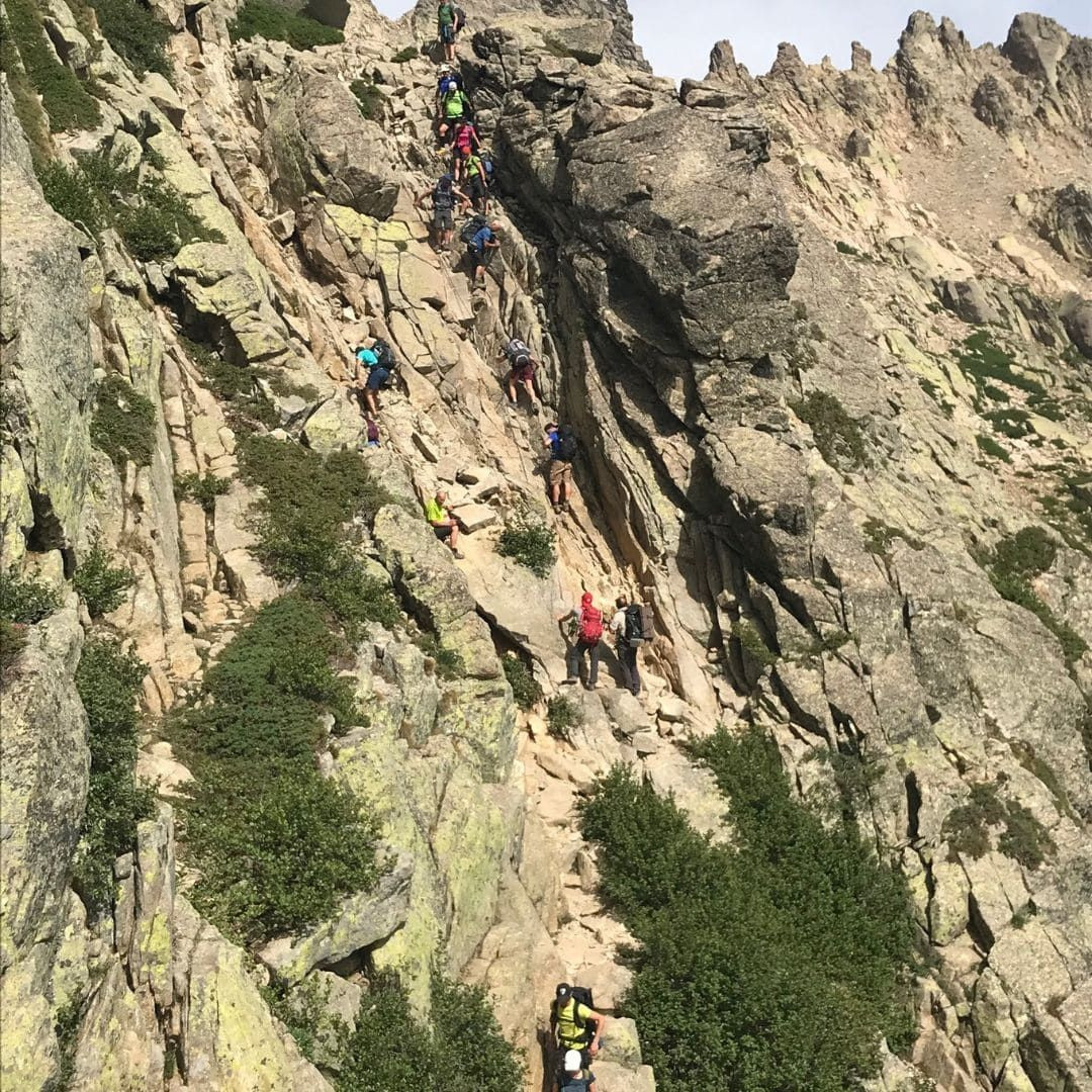 Remontée après lac Capitello