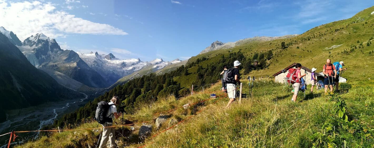 Randonnée au-dessus du Val Roseg - Engadine - Suisse