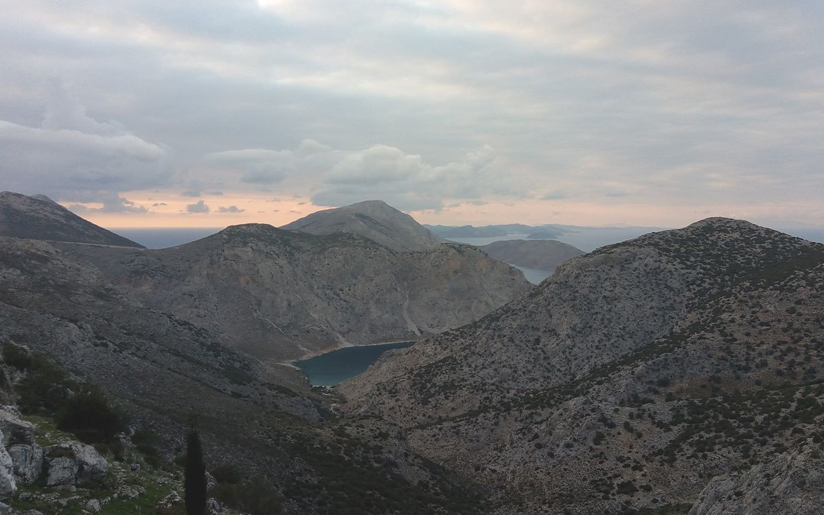 Randonnée au dessus du village de Vathy (Kalymnos)