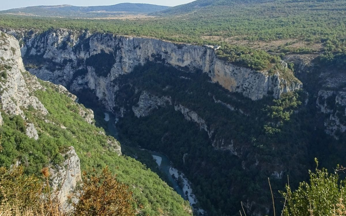 Randonnée dans le Verdon - Vue sur le Verdon depuis le Chalet de la Maline