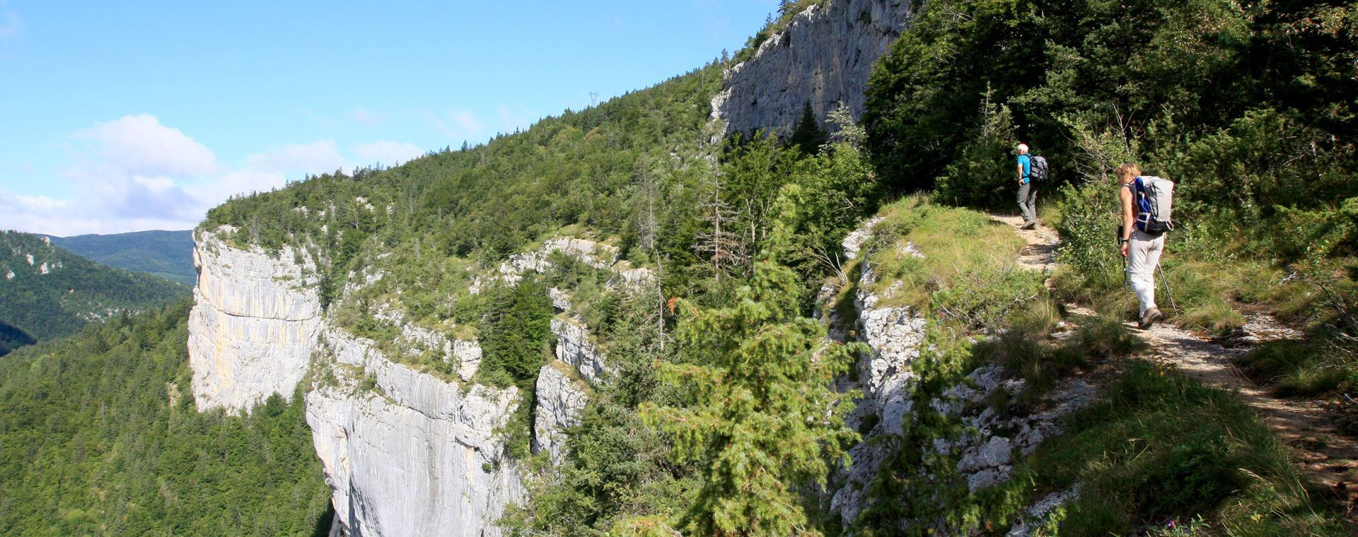 Randonnée sur le sentier balcon des gorges de la Bourne - Vercors - France