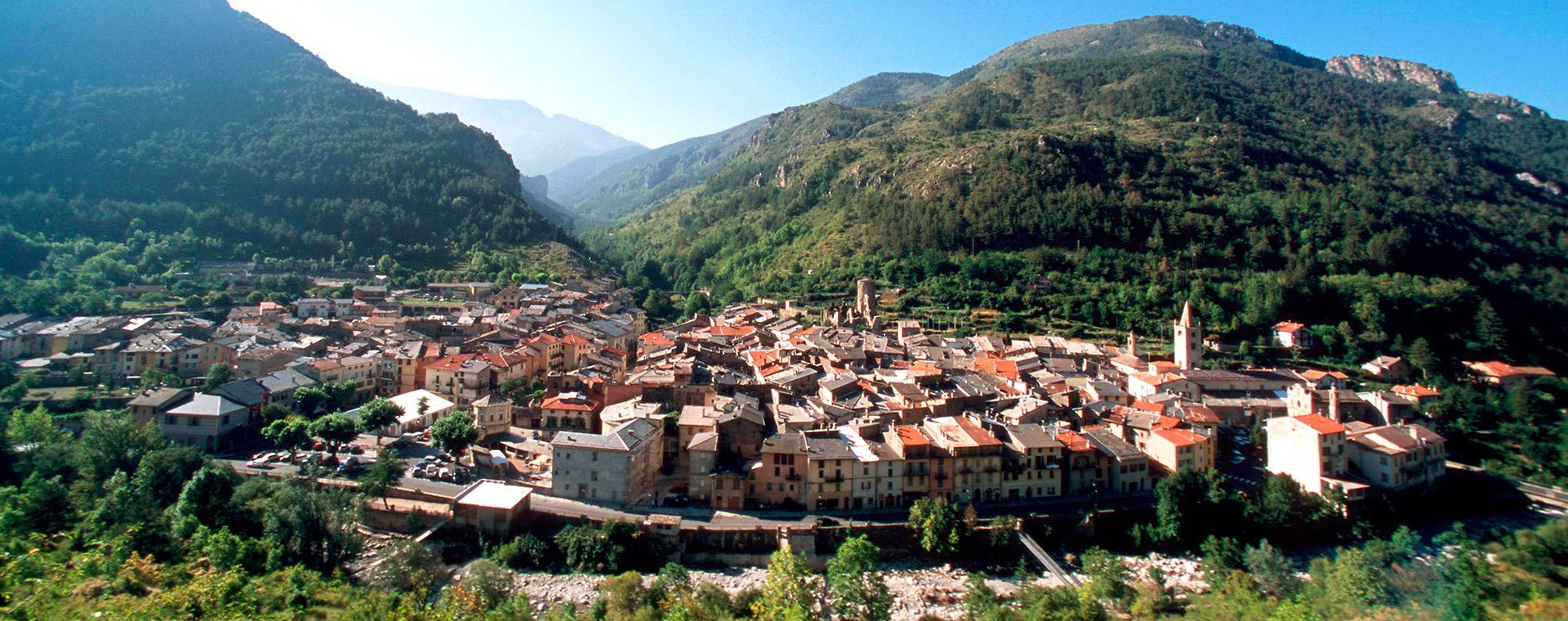 Village de La Brigue dans la vallée - Roya - Alpes-Maritimes - France