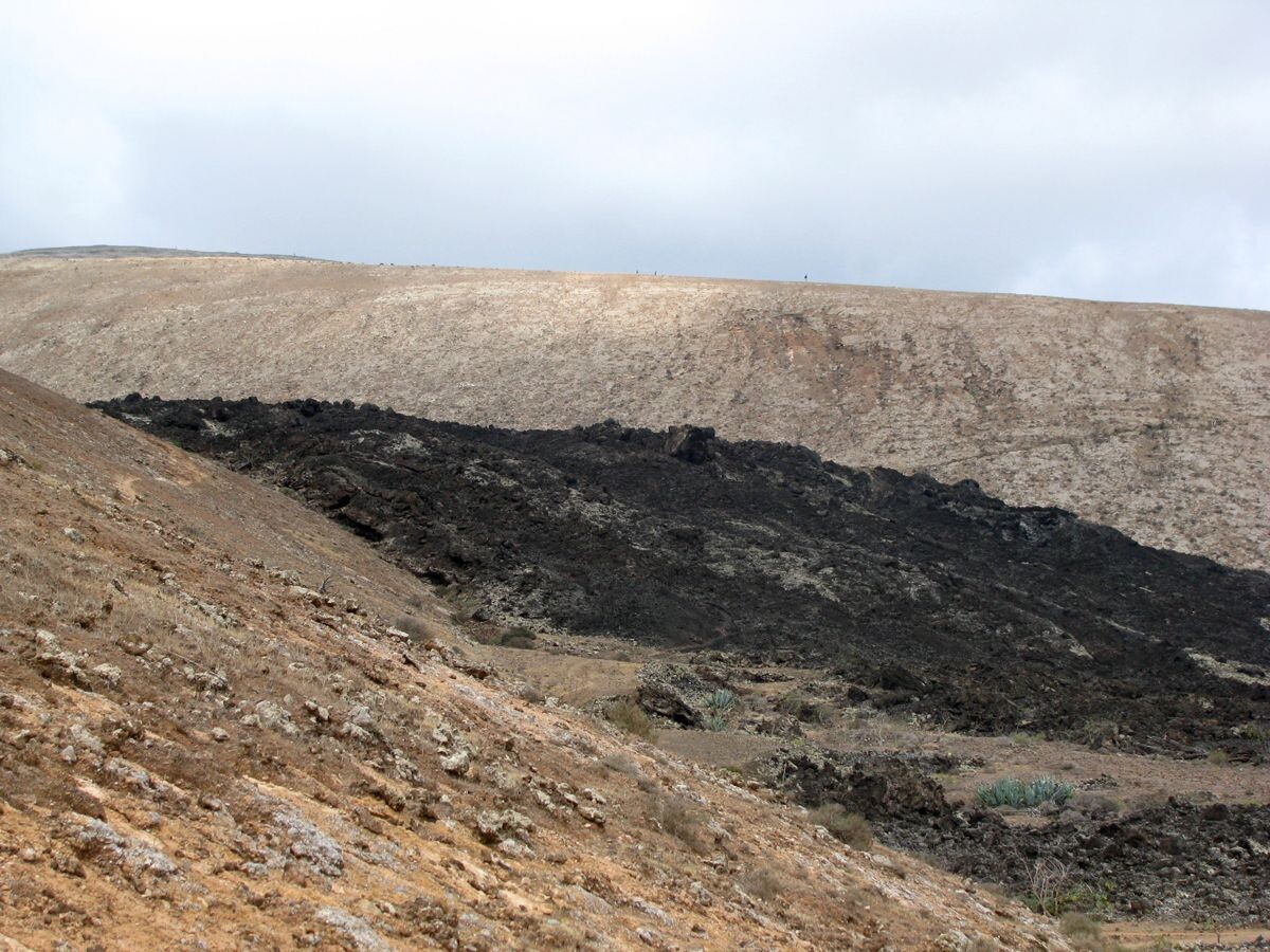 Lave noire de la Caldera Blanca