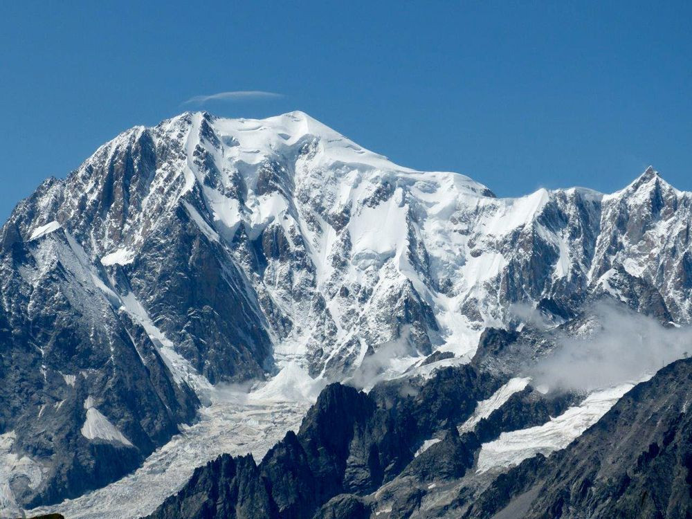 Le Mont Blanc depuis l'Italie