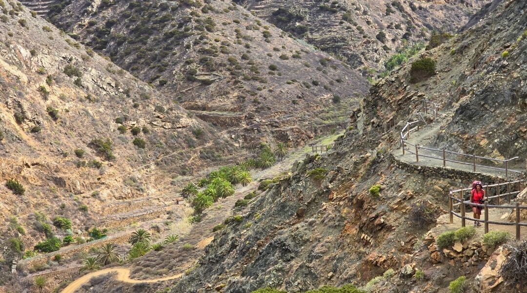 Les reliefs de la Gomera entrecoupés par les barrancos