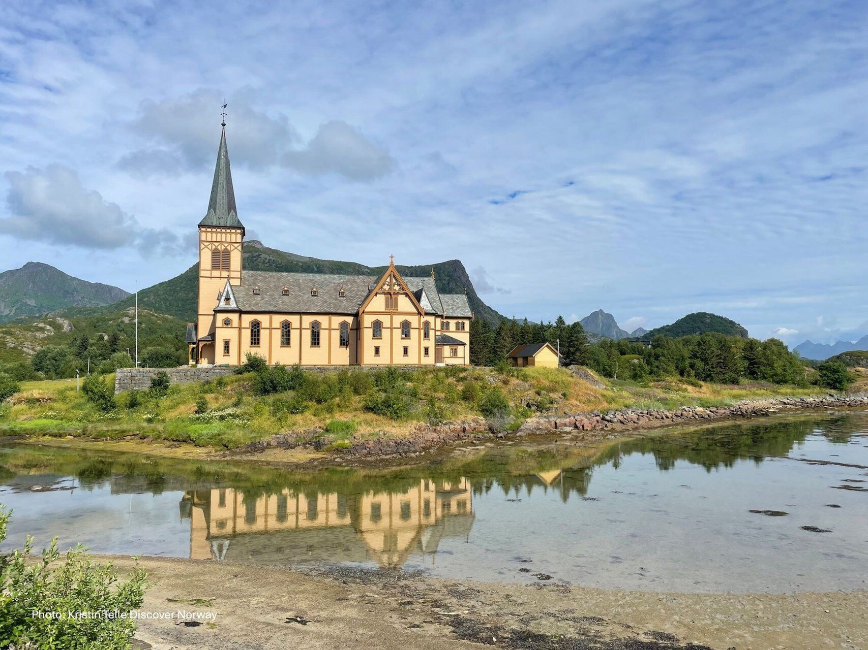 Cathédrale des Lofoten, église de Vågan à Kabelvåg - Lofoten - Norvège