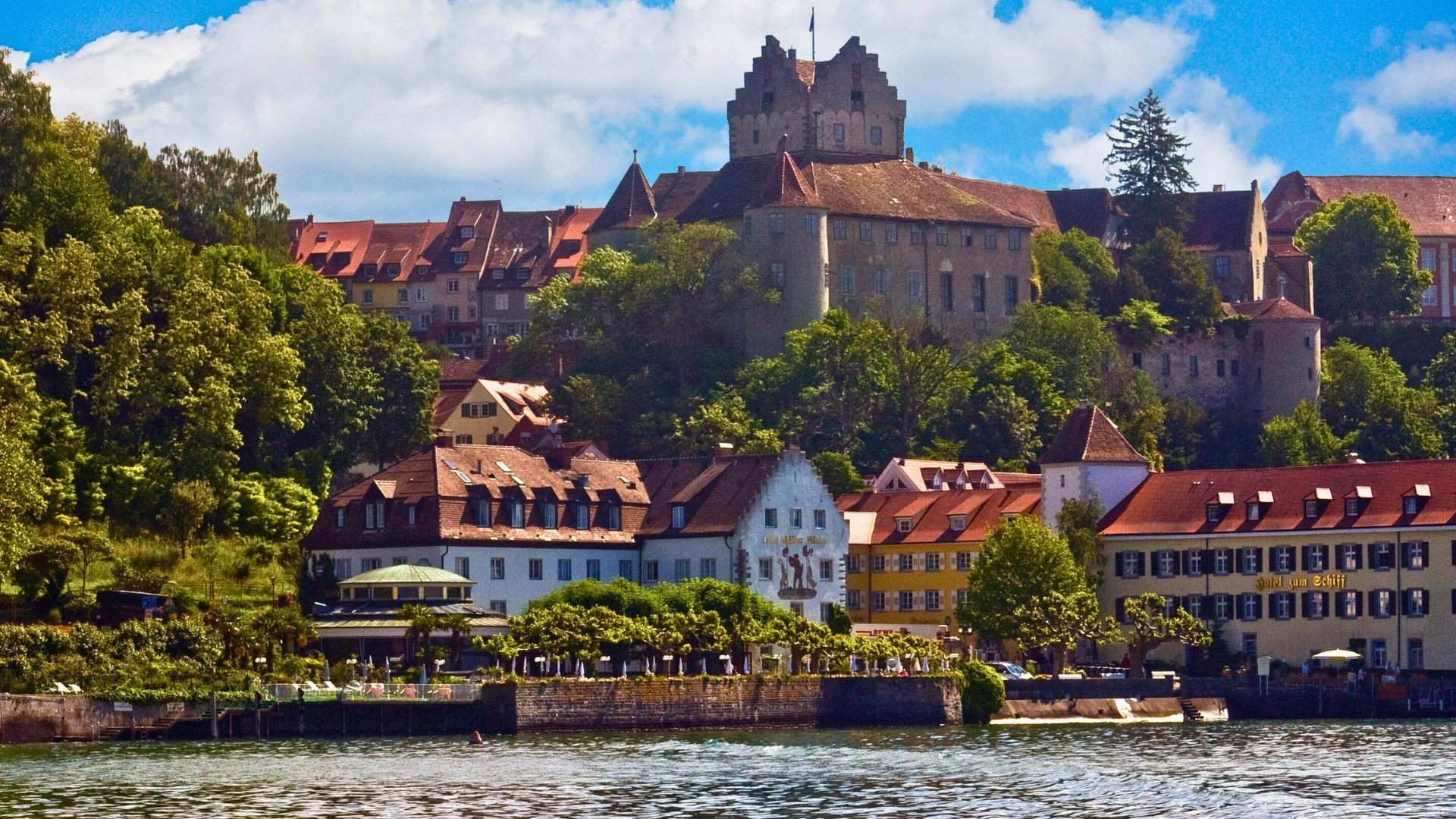 Château de Meersburg au-dessus du lac de Constance - Allemagne