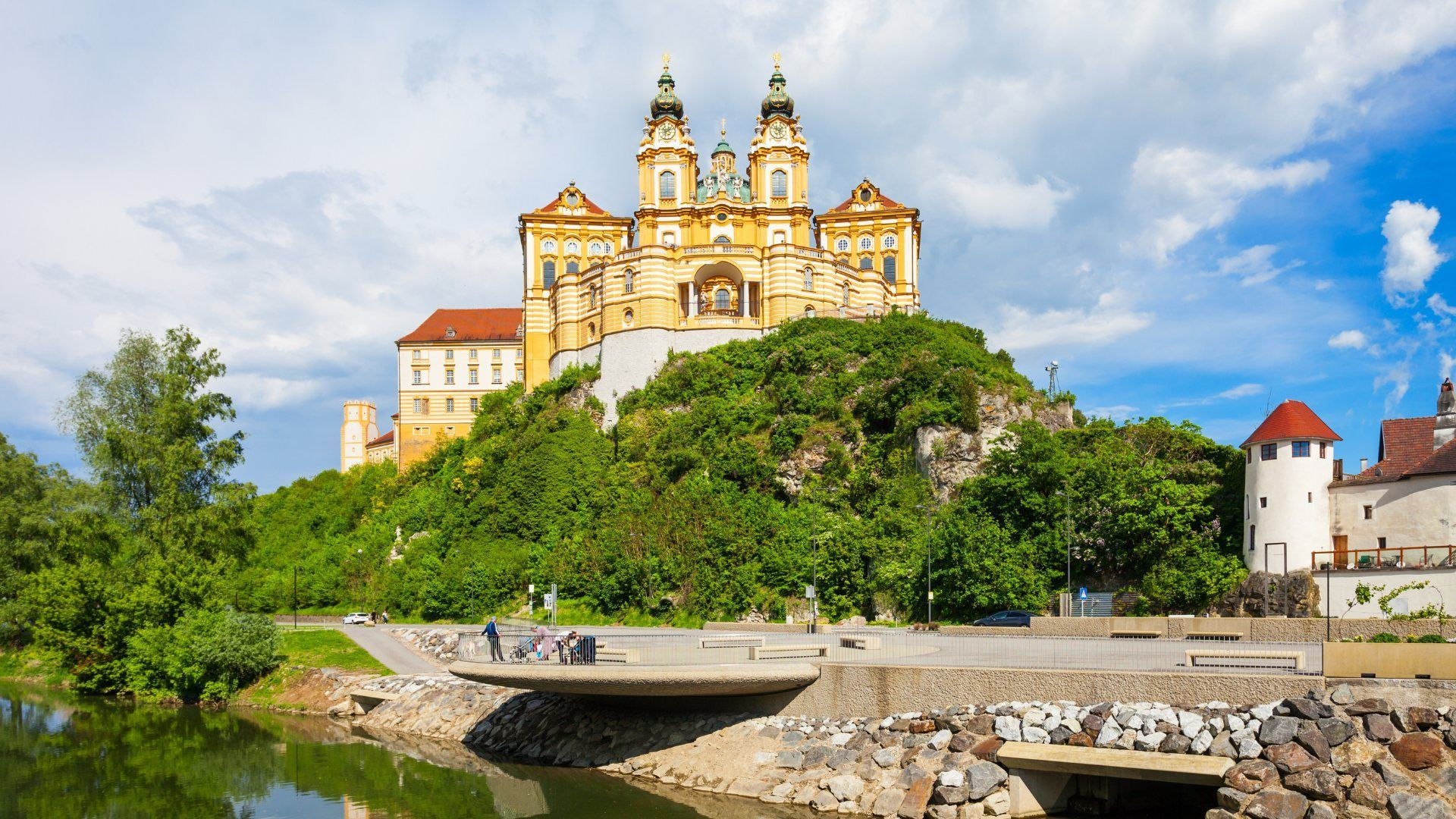 Abbaye de Melk au-dessus du Danube - Wachau - Autriche