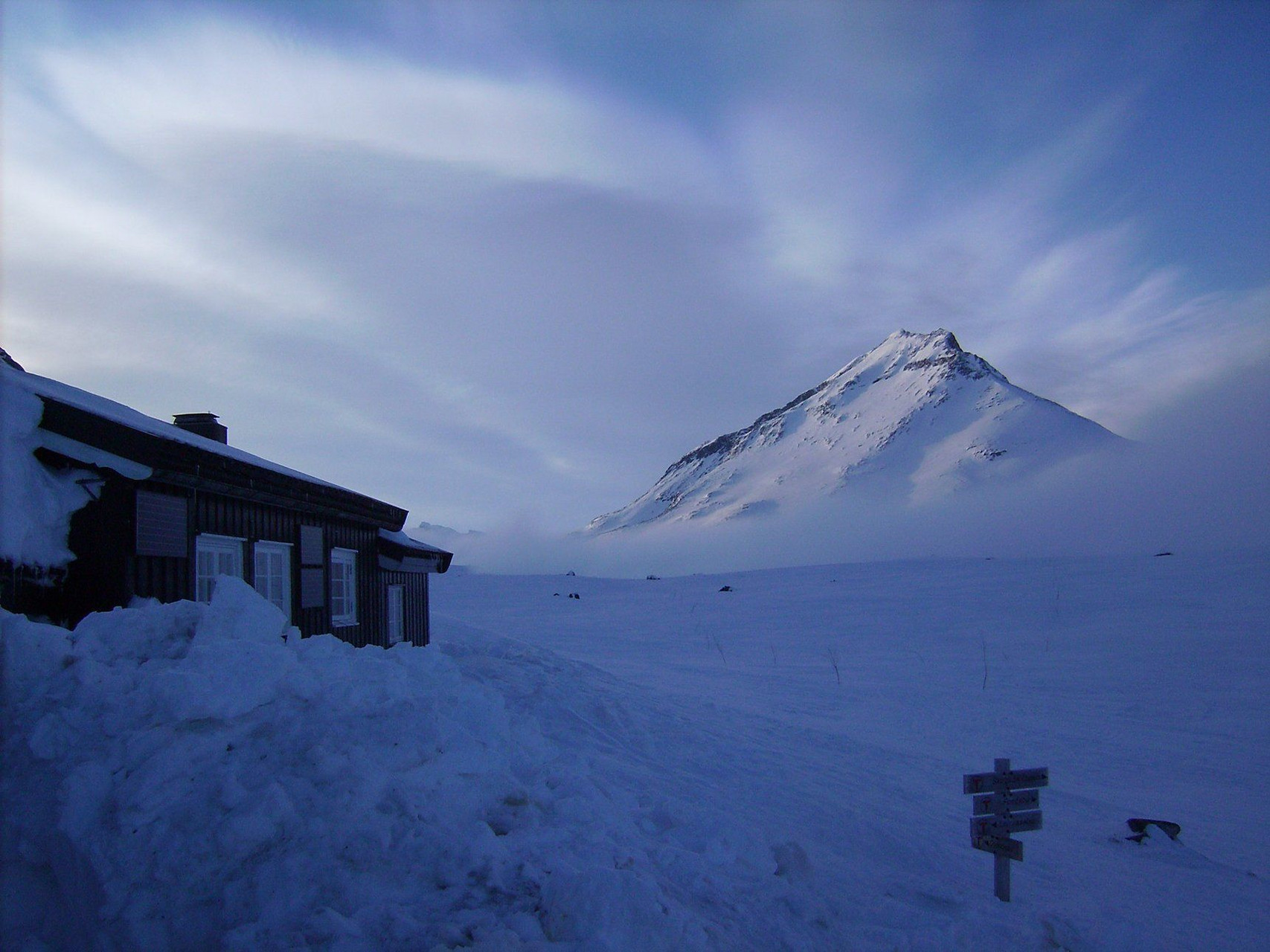 Refuge de montagne en hiver - Jotunheimen - Norvège