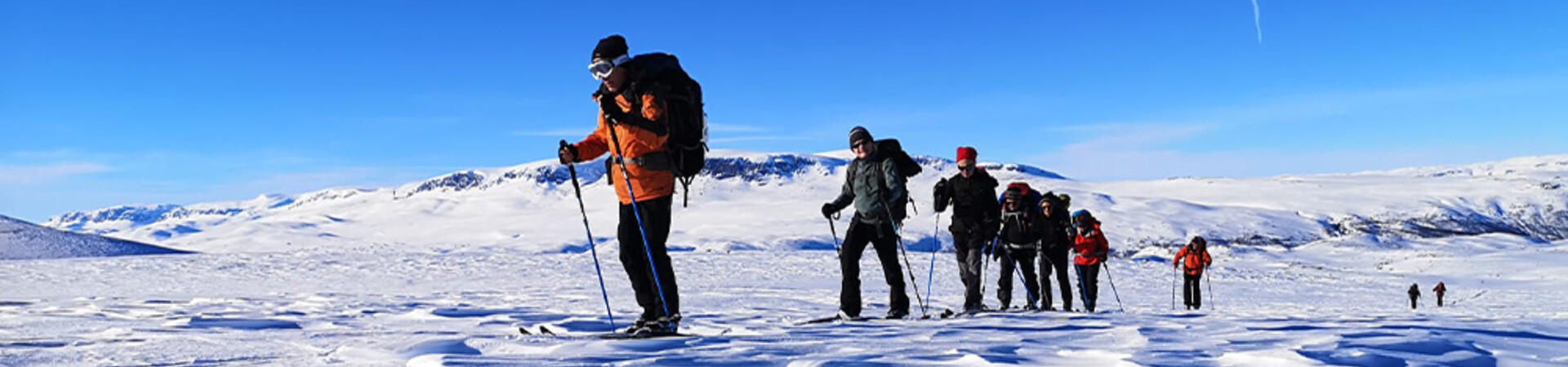 © Pierre-Jean Pradalier Ski de randonnée nordique sur le plateau - Parc national de Hardangervidda - Norvège