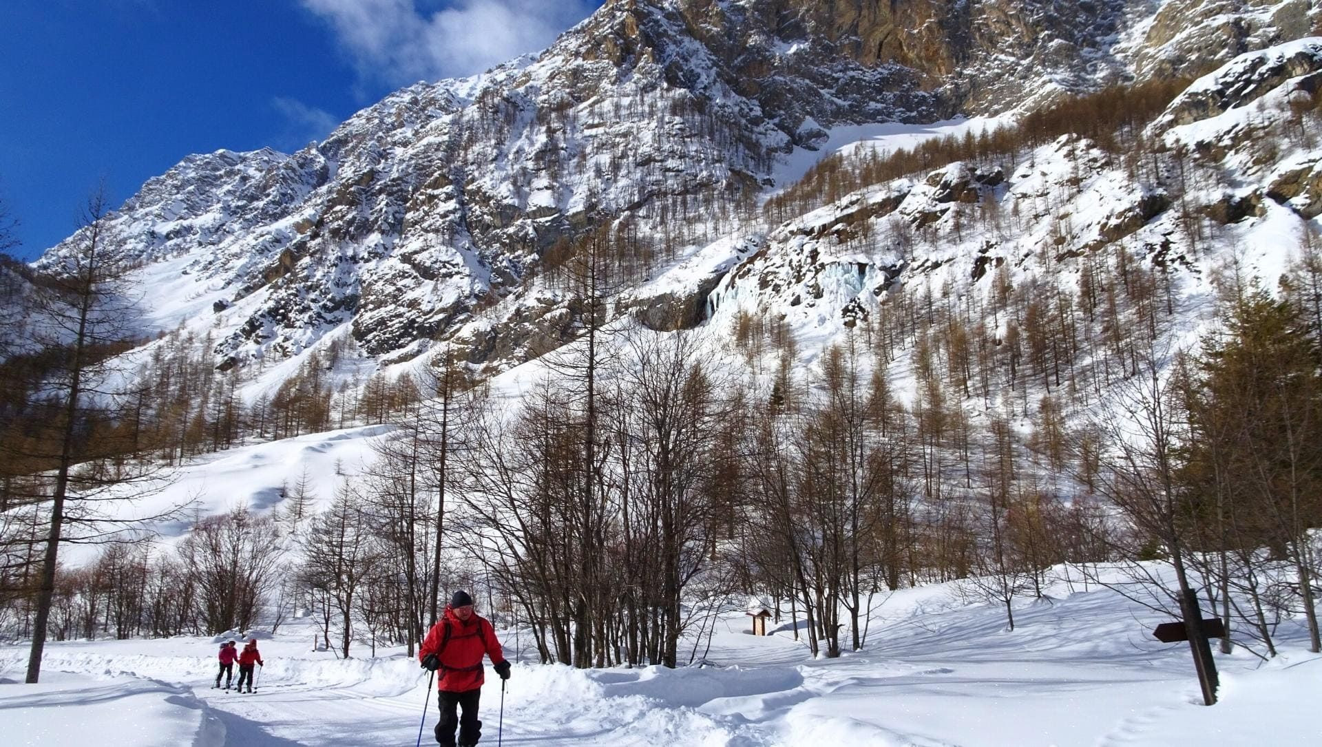 © Alain Leclère Ski de randonnée nordique - Val Maira - Italie