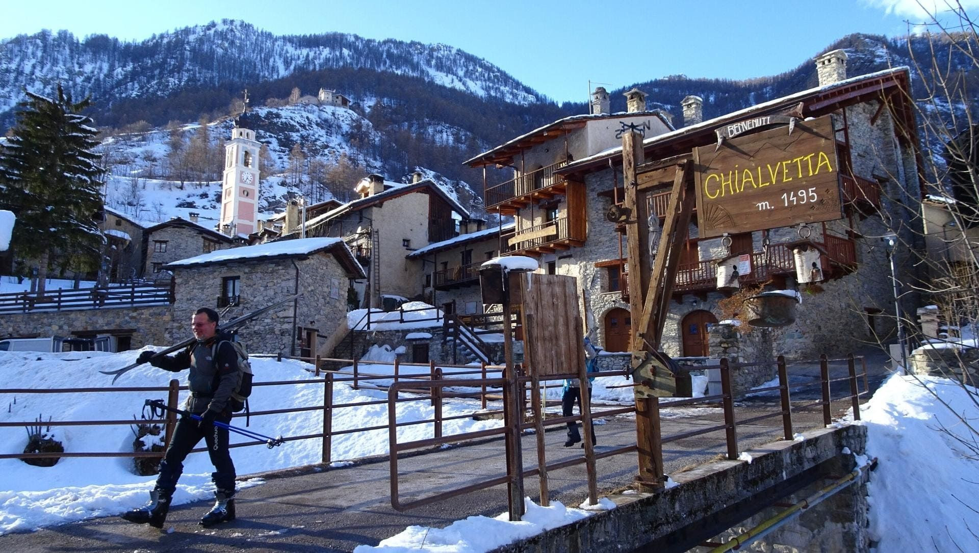© Alain Leclère Ski de randonnée nordique - Val Maira - Italie