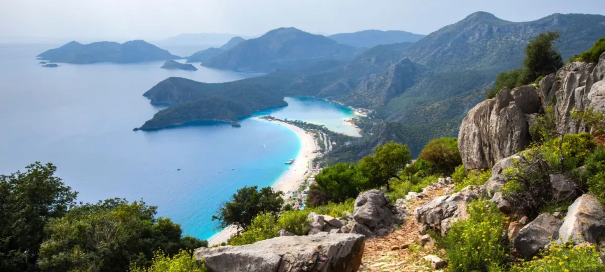 Lagon bleu d'Ölüdeniz depuis la voie lycienne - Ovacık - Turquie