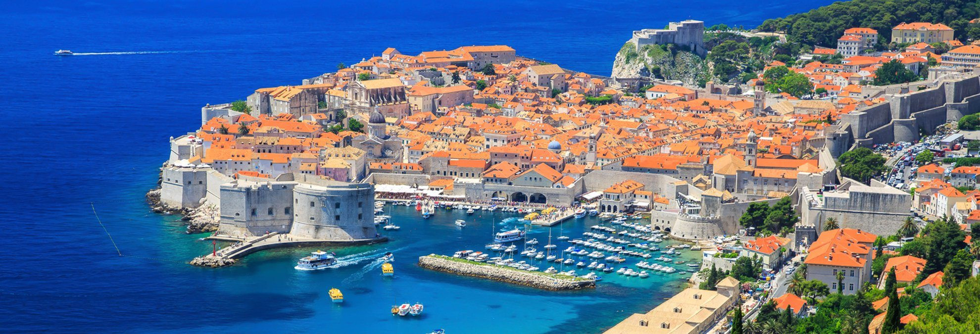 Vue panoramique de Dubrovnik - Croatie
