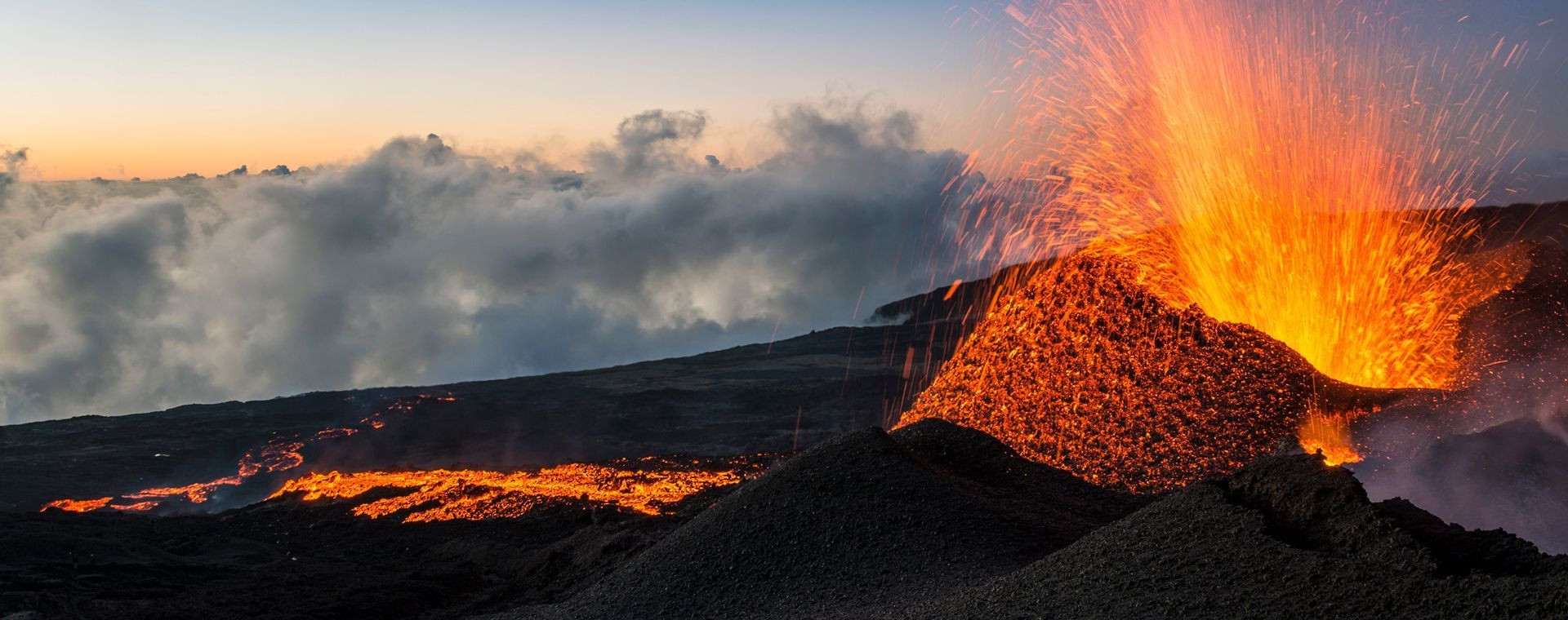 Éruption du Piton de la Fournaise - Île de la Réunion - France