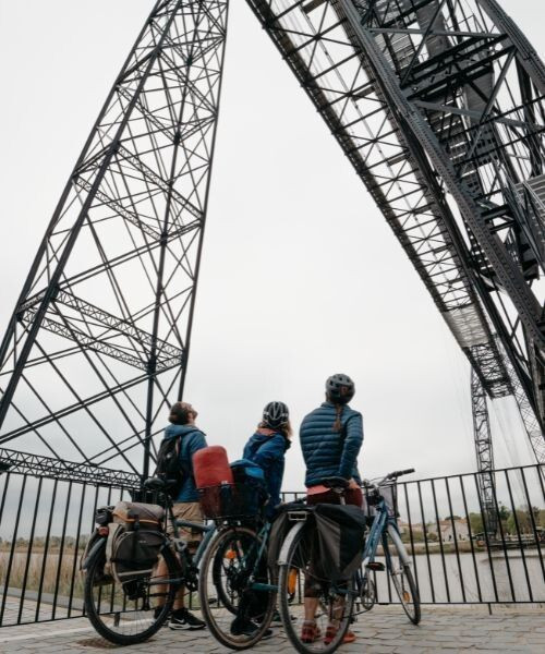 Randonneurs sur la Flow Vélo - France
