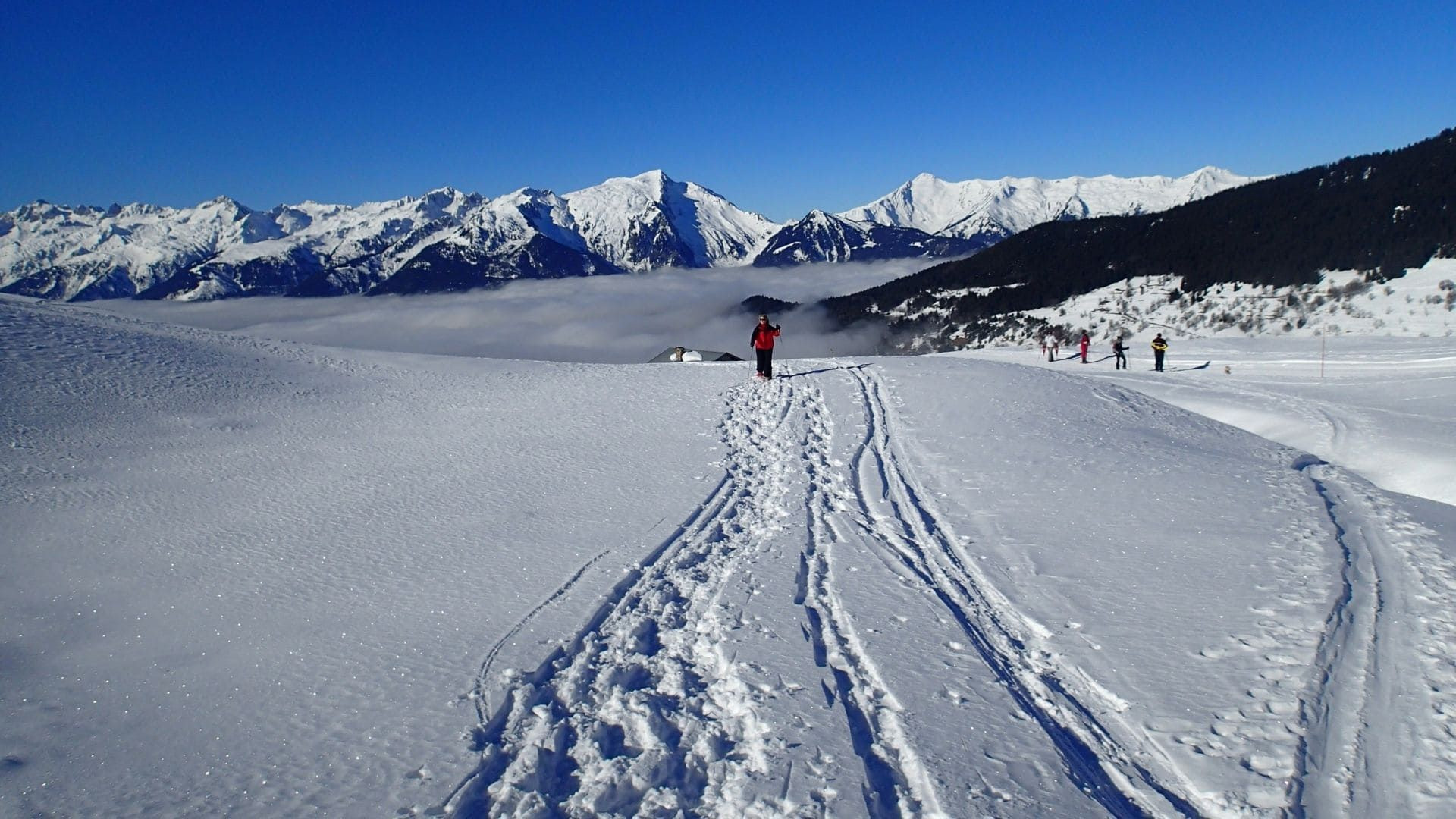 Sentier de raquettes en Tarentaise - Savoie - France