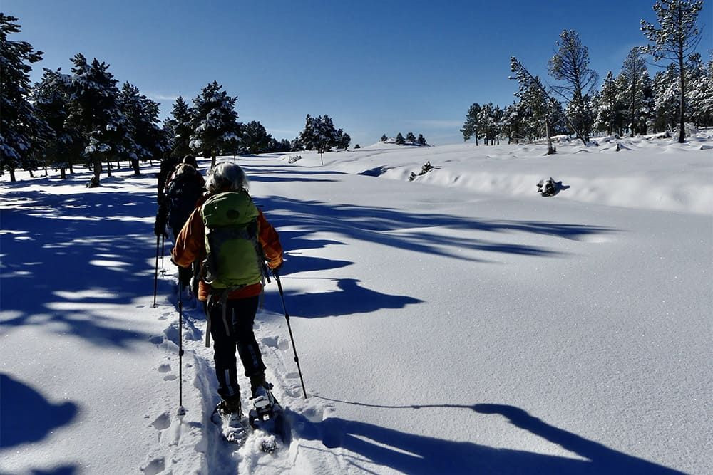 © Michel Madré Raquettes à neige - Pyrénées-Orientales - France