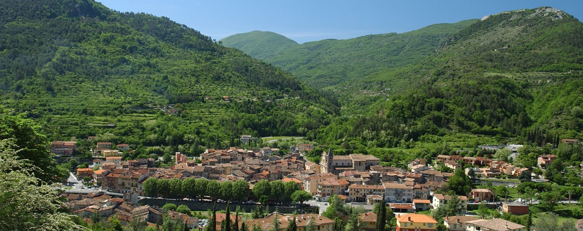 Village de Sospel dans la vallée de la Bévéra - Alpes-Maritimes - France