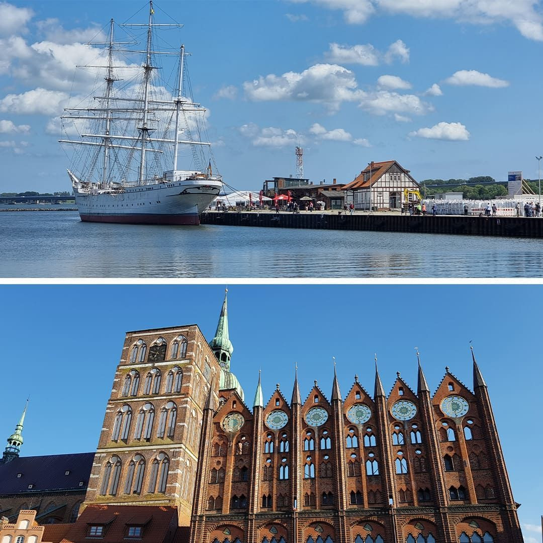 © Anne-Marie Billault Stralsund, son port et l'hôtel de ville © Anne-Marie Billault