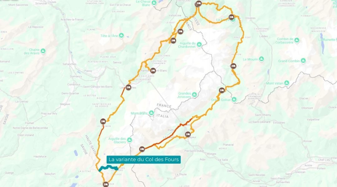 TMB la variante du Col des Fours