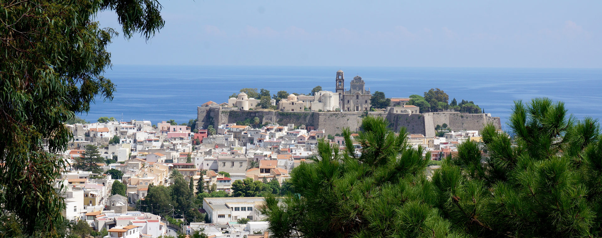 Ville de Lipari dans les îles Éoliennes