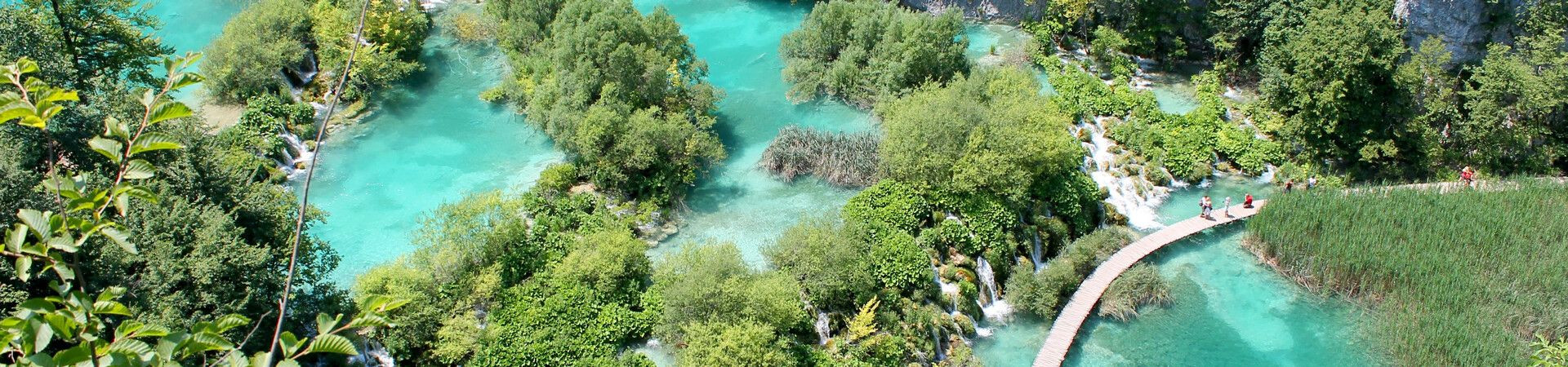 Lacs turquoise et passerelles - Parc national de Plitvice - Croatie
