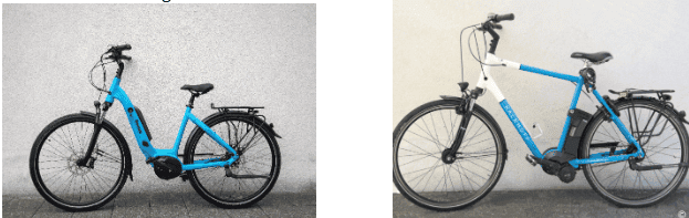 Modèle Unisexe Modèle homme, 21kg, autonomie 70km, 7 ou 8 vitesses, sans rétro-freinage, 28'', batterie 621 Wh.