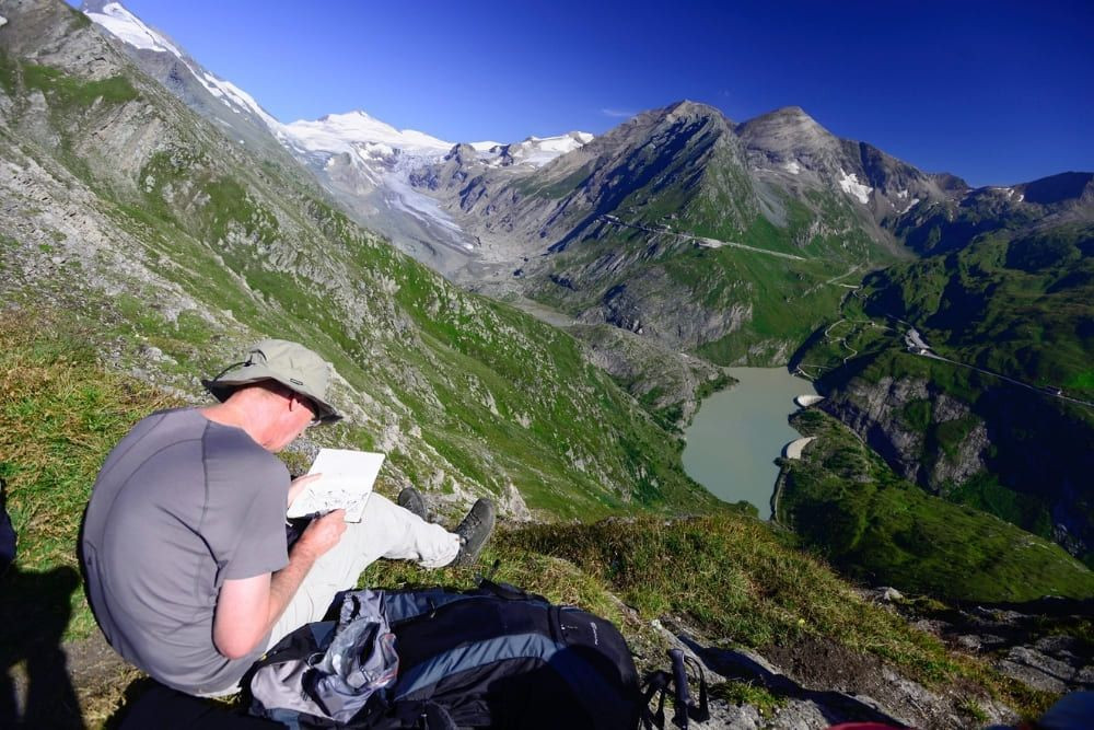Versant Nord du Großglockner, le glacier Pasterze, le plus long d'Autriche